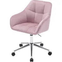 Happyment 2 Stuks Eetkamerstoelen - Gestoffeerde Keukenstoelen met Rugleuning en Armleuningen - Metalen Poten - Voor Woonkamer, Kantoor of Kaptafel