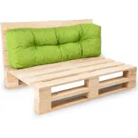 Bananair - Palletkussen - Tuinkussen voor Palletbank - Rugkussen - 120x40x15 cm - Groene