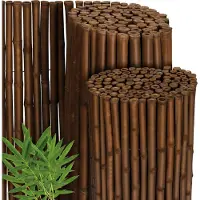 Sol Royal B23 – Premium Bamboe Tuinscherm 90x250cm Donkerbruin – Geharde Bamboestokken Ø 2-3cm – Weerbestendige Balkonscherm