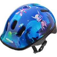 Meteor - Kinderhelm met buitenaardelingendesign - Fietshelm - PVC, EPS-schuim PP5843 (44 cm - 48 cm) (Donker marineblauw)