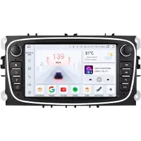 Happiq Autoradio met bluetooth - Carplay - Voor Ford Focus, S-Max, Mondeo, Galaxy, C-Max, Kuga - Geschikt voor Apple en Android - Stereo - Navigatie - Navigatiesysteem auto - 4GB 32GB - 7"