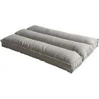 Bananair - Futon matras - Afneembare hoes - Futon bed - Vloermatras - Logeerbed Eenpersoons - Ribfluweel - 90x190 cm - Lichtgrijs