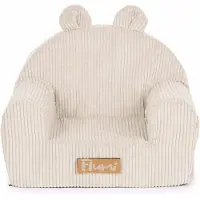 Need Sleep Kinderfauteuil voor baby’s en peuters - Gepersonaliseerd - Corduroy Beige - Voor baby’s en peuters 56x33x42 cm