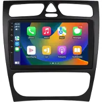 Happiq Autoradio met bluetooth - Carplay - Voor Mercedes Benz C Klasse & CLK Klasse (W203, W209, S203, A209, W168) - Geschikt voor Apple en Android - Stereo - Navigatie - Navigatiesysteem auto - 2GB 32GB