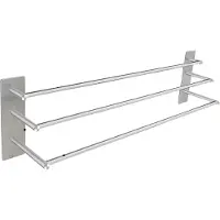 Happiq Handdoekenrek PRO - Voor badkamer - RVS -80cm - Voor Badkamer en Keuken - Handdoekrek - 3 laags - Wandmontage