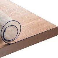OEM Waterdicht tafelkleed - praktisch & wasbaar - PVC materiaal - krasbestendig & duurzaam - ideaal voor dagelijks gebruik - transparant - 90x160 cm