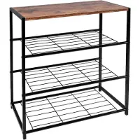 Happyment Luxe Schoenenrek - 9 paar - Schoenenbank vintage - Zwart