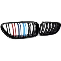 Happiq Voorbumper grille Zitro - M-Color Gloss Black - Voor BMW M6 F06/F12/F13 650i/640i - Auto accessoires