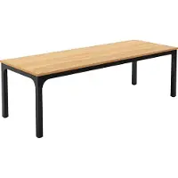 Happiq Computerbureau Milano - Voor 2 Personen - 200cm - Naturel - Voor thuis of werk - Hout en metaal