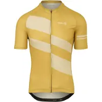 Agu Essential Fietsshirt Heren - Korte Mouwen - Diagonal Stripes - Amber Haze - Maat XXL