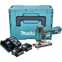 Makita JV 001 GD201 Accu-decoupeerzaag 40 V max. 135 mm borstelloos + 2x accu 2,5 Ah + lader + Makpac