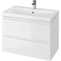 Cersanit Moduo - Kast met wastafel, 57x80x38 cm, 2 laden, wit S801-225-DSM
