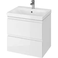 Cersanit Moduo - Kast met wastafel, 57x60x45 cm, 2 laden, wit S801-223-DSM
