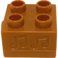 LEGO DUPLO 2x2 effectblokken, geluidseffectblok jungle - 10974, NIEUW! Aantal: 1