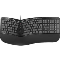 MediaRange MROS120 Toetsenbord - MROS120, ergonomisch multimedia-toetsenbord, 124 toetsen en scrollwiel, bedraad