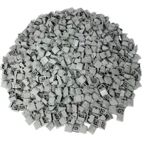 LEGO 2x2 dakpannen, lichtgrijs - 3039, NIEUW! Aantal: 100 stuks