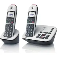 Motorola Big Keys Cordless Phone DECT handset Zwart, Wit