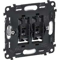 Legrand Dubbel omschakelingsknop 6A 752018
