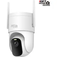 IGET HOMEGUARD HGWBC358 - WiFi IP-camera, 2K, batterijgevoed, draaibaar, nachtzicht, tweewegaudio, IP66-bescherming