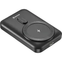Swissten Powerbank, 10.000 mAh, 20W, compatibel met MagSafe, zwart, 22013974