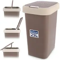 Orion Prullenbak Plastic Bruin 25 l - Afvalmand - Afvalemmer
