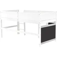Happyment Kinderbed Tavien 90 x 200 cm - Voor Kinderen - Huisbed - Peuterbed - Met valbeveiliging - Met lattenbodem - Zonder matras