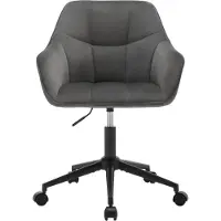 Happyment 2 Stuks Eetkamerstoelen - Gestoffeerde Keukenstoelen met Rugleuning en Armleuningen - Metalen Poten - Voor Woonkamer, Kantoor of Kaptafel