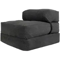 Bananair - Slaapstoel eenpersoons - Afneembare hoes - Slaapbank - Logeerbed - Ribfluweel - 70x190 cm