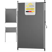 Sol Royal balkonzonwering KM5 – zonder boren 200 x 310 cm – zichtbescherming & zonwering klemzonwering verticale zonwering buiten waterdicht – antraciet