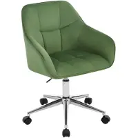Happyment 2 Stuks Eetkamerstoelen - Gestoffeerde Keukenstoelen met Rugleuning en Armleuningen - Metalen Poten - Voor Woonkamer, Kantoor of Kaptafel