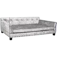 Happyment Hondenbank Princesso Fioren - 93cm - Hondenbed - Hondensofa op poten - Hondenzetel - Comfort en zacht - Afneembaar kussen - Zacht