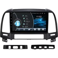 Happiq Autoradio met bluetooth - Carplay - Voor Hyundai Santa Fe 2 (2006-2012) - Geschikt voor Apple en Android - Stereo - Navigatie - Navigatiesysteem auto - 2GB 32GB