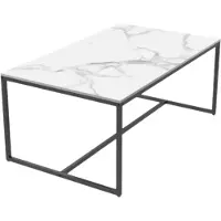 Happyment Opulence Eettafel Opulence - Marmer look - Uitschuifbaar - 150 to 180cm - Wit
