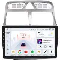 Happiq Autoradio met bluetooth - Carplay - Geschikt voor Apple en Android - Stereo - Navigatie - Navigatiesysteem auto - Voor Peugeot 307 / 307CC / 307SW (2002-2013)