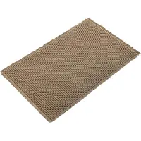 Happiq Badmat Fioren - Voor badkamer - Douchemat - Beige - 60x90cm - Absorberend & antislip - Boho stijl
