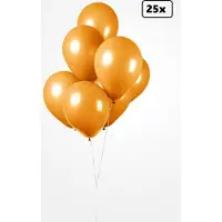 Partyxplosion 25x Ballon oranje 30cm - Festival feest party verjaardag landen helium lucht thema