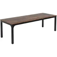 Happiq Dubbel computerbureau - Bruin - 200cm bureau - Voor 6 personen - Voor volwassenen