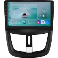 Happiq Autoradio met bluetooth - Carplay - Voor Peugeot 207 / 207CC (2006-2015) - Geschikt voor Apple en Android - Stereo - Navigatie - Navigatiesysteem auto - 1GB 32GB