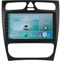 Happiq Autoradio met bluetooth - Carplay - Voor Mercedes Benz C & CLK Klasse (W203, W209, S203, A209, W168) - Geschikt voor Apple en Android - Stereo - Navigatie - Navigatiesysteem auto - 1GB 32GB