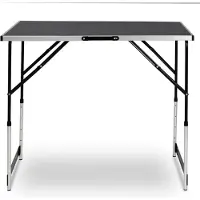 Happiq Aluminium Staal Opvouwbare Campingtafel - Voor Buiten - Dinertafel voor Tuin, Balkon, Picknick, BBQ en Familiefeest