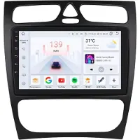 Happiq Autoradio met bluetooth - Carplay - Voor Mercedes Benz C Klasse & CLK Klasse (W203, W209, S203, A209, W168) - Geschikt voor Apple en Android - Stereo - Navigatie - Navigatiesysteem auto - 3GB 32GB