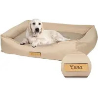 Need Sleep Orthopedisch hondenkussen XXL gepersonaliseerd 100x82x18 cm beige