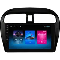 Happiq Autoradio met bluetooth - Carplay - Voor Mitsubishi Mirage / Space Star (2012-2018) - Geschikt voor Apple en Android - Stereo - Navigatie - Navigatiesysteem auto - 1GB 16GB