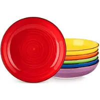 Happyment Verano Serviesset - 12 delig - 12 persoons - Mix kleuren - Dinerborden - Bordenset - Diepe borden - Ontbijtborden - Servies - Keukenservies