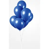 Partyxplosion 25 Ballonnen Blauw, 30 cm , 100% biologisch afbreekbare Ballonnen, Helium geschikt, Verjaardag, Feest, Voetbal