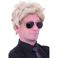 Partyxplosion Pruik Henry blond - Carnaval thema feest festival fun party