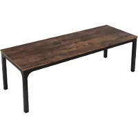 Happiq Computerbureau Milano - Voor 2 Personen - 200cm - Bruin - Voor thuis of werk - Hout en metaal