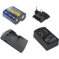 PowerSmart Lader + batterij voor PANASONIC 223, CR-P2, CR-P2S, CRP2P, DL223A, EL223AP, 223LA