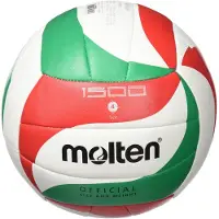 Molten - Kunstleervolleybal PP166 (5) (Rood/Wit/Groen)