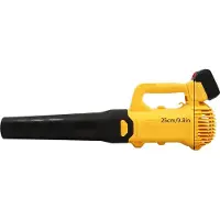 OEM Accu-loofblazer, 3000W vermogen, 2 snelheidsstanden, dubbele lithiumbatterijen, geel, met twee batterijen
